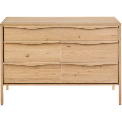 Miliboo Mobile da bagno in legno massiccio di quercia L120 cm MARIN Miliboo Mobile da bagno in legno massiccio di quercia L120 cm MARIN
