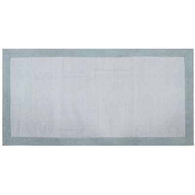 Miliboo Passatoia da corridoio in cotone azzurro perla 60 x 200 cm ASTER Miliboo Passatoia da corridoio in cotone azzurro perla 60 x 200 cm ASTER