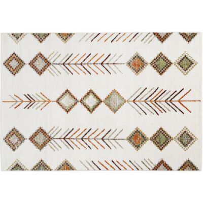 Miliboo Tappeto rettangolare con motivi berberi multicolori 160 x 230 cm SPELL Miliboo Tappeto rettangolare con motivi berberi multicolori 160 x 230 cm SPELL