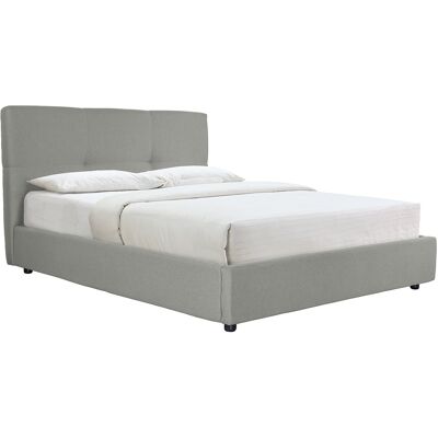 Miliboo Letto con contenitore 160x200 cm in tessuto naturale SOGNO Miliboo Letto con contenitore 160x200 cm in tessuto naturale SOGNO