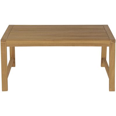 Miliboo Tavolino da giardino rettangolare in legno massello di teak L100 cm SUNDA Miliboo Tavolino da giardino rettangolare in legno massello di teak L100 cm SUNDA