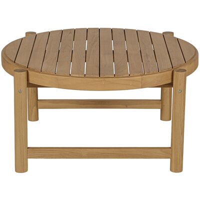 Miliboo Tavolino da giardino rotondo in legno massello di teak D80 cm MOANA Miliboo Tavolino da giardino rotondo in legno massello di teak D80 cm MOANA