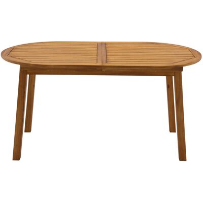 Miliboo Tavolo da giardino allungabile allunghe integrate in legno massello L160-210 MAYEL Miliboo Tavolo da giardino allungabile allunghe integrate in legno massello L160-210 MAYEL