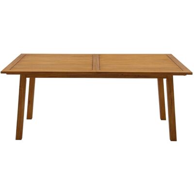 Miliboo Tavolo da giardino allungabile allunghe integrate in legno massello L180-240 MAYEL Miliboo Tavolo da giardino allungabile allunghe integrate in legno massello L180-240 MAYEL