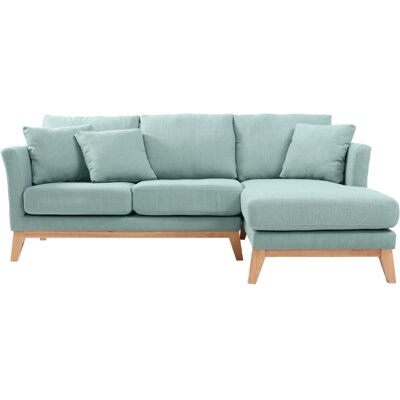 Miliboo Divano con angolo destro scandinavo blu laguna OSLO Miliboo Divano con angolo destro scandinavo blu laguna OSLO
