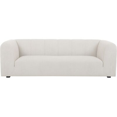 Divano OLIVEIRO in tessuto effetto velluto beige 4 posti Miliboo Divano OLIVEIRO in tessuto effetto velluto beige 4 posti Miliboo