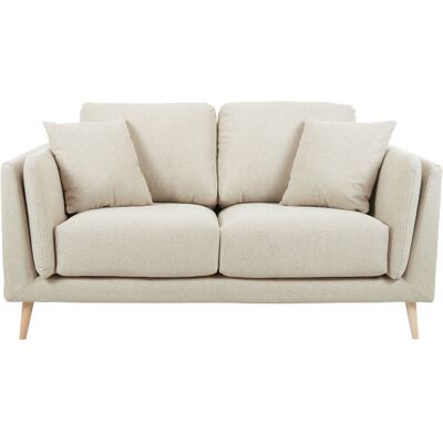 Miliboo Divano Scandinavo 2 Posti Beige Naturale Legno - Divano Miliboo Divano Scandinavo 2 Posti Beige Naturale Legno - Divano