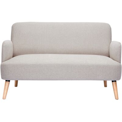 Miliboo Divano 2 Posti - Tessuto Velluto Beige Miliboo Divano 2 Posti - Tessuto Velluto Beige
