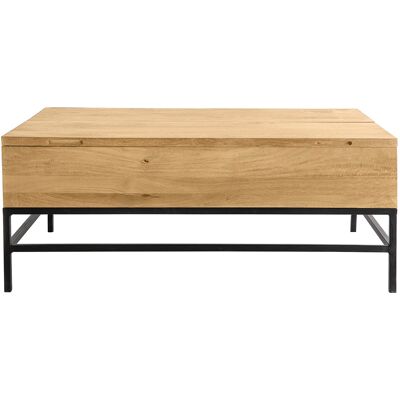 Miliboo Tavolino rialzabile industriale legno di mango e metallo L110 cm YPSTER Miliboo Tavolino rialzabile industriale legno di mango e metallo L110 cm YPSTER