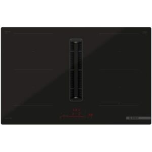 Bosch PVQ820H26E, piano cottura a induzione con cappa aspirante, serie 6, 80 cm, a filo Bosch PVQ820H26E, piano cottura a induzione con cappa aspirante, serie 6, 80 cm, a filo