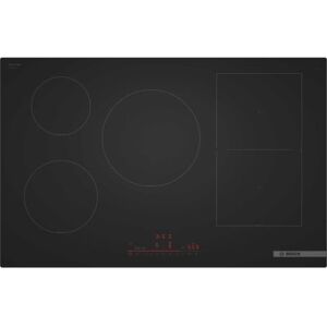 Bosch PVW81CHB1E - Piano cottura a induzione Serie 6, design nero opaco, montaggio in superficie senza cornice, 80 cm Bosch PVW81CHB1E - Piano cottura a induzione Serie 6, design nero opaco, montaggio in superficie senza cornice, 80 cm