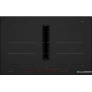 Bosch PXX89BD56E - Piano cottura a induzione Serie 8 con cappa aspirante, nero opaco, con cornice, 80 cm Bosch PXX89BD56E - Piano cottura a induzione Serie 8 con cappa aspirante, nero opaco, con cornice, 80 cm