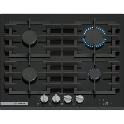 Bosch PRP6A6H40 Piano cottura a gas nero - 60cm, Serie 8 Bosch PRP6A6H40 Piano cottura a gas nero - 60cm, Serie 8