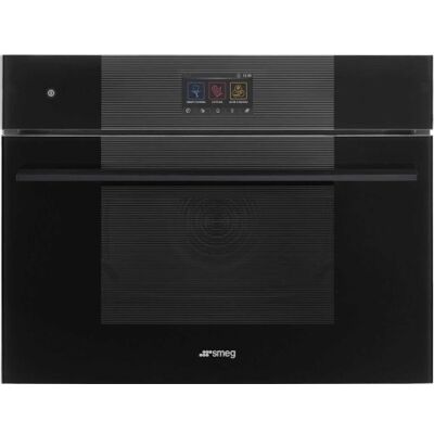 SMEG SO4104M2PB3 Forno con microonde, design Linea, nero, touch control, nicchia 60 x 45 cm SMEG SO4104M2PB3 Forno con microonde, design Linea, nero, touch control, nicchia 60 x 45 cm