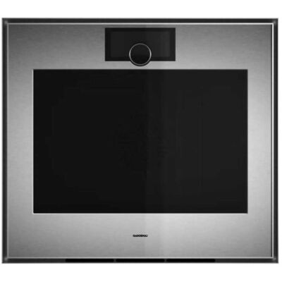 Gaggenau GO480120 Forno pirolitico con cerniere a destra da incasso finitura inox e vetro fumè da 76 cm Gaggenau GO480120 Forno pirolitico con cerniere a destra da incasso finitura inox e vetro fumè da 76 cm