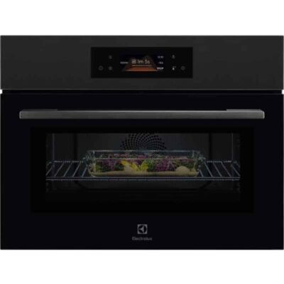 Electrolux KVLBE28GT, forno compatto da incasso con microonde, nero opaco Electrolux KVLBE28GT, forno compatto da incasso con microonde, nero opaco