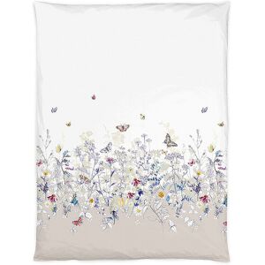 Christian Fischbacher Copripiumino in raso 140x200cm AVIVA Bianco bianco Christian Fischbacher Copripiumino in raso 140x200cm AVIVA Bianco bianco