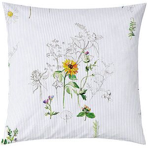 Christian Fischbacher Federa in raso 70x90cm NATURE STRIPE Bianco bianco Christian Fischbacher Federa in raso 70x90cm NATURE STRIPE Bianco bianco