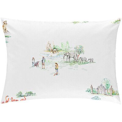Christian Fischbacher Fodera per cuscino in raso 70x90cm ZOO Bianco bianco Christian Fischbacher Fodera per cuscino in raso 70x90cm ZOO Bianco bianco