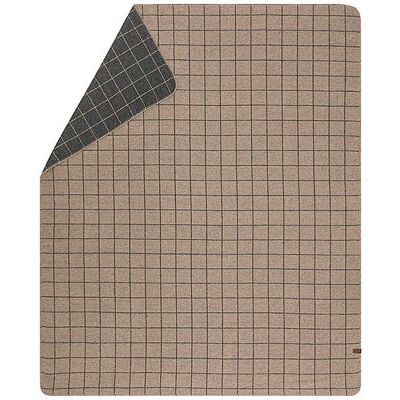 David Fussenegger Coperta MERANO a quadri 160x200cm Fumo grigio David Fussenegger Coperta MERANO a quadri 160x200cm Fumo grigio