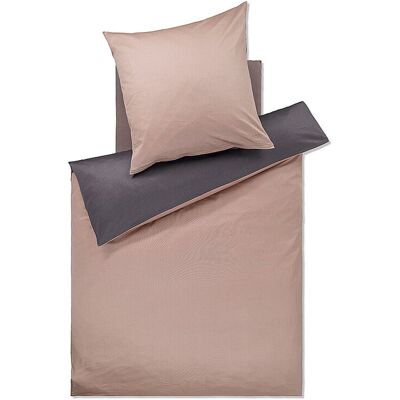 JOOP! Set di lenzuola in satin - Motivo micro rosa/grigio - Biancheria JOOP! Set di lenzuola in satin - Motivo micro rosa/grigio - Biancheria