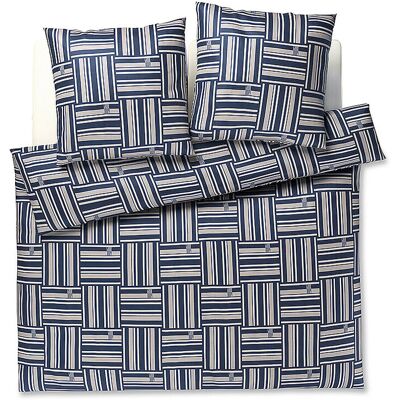 Joop Satin Bettwäsche Weave 2x 70x90cm / 200x200cm Navy blu Joop Satin Bettwäsche Weave 2x 70x90cm / 200x200cm Navy blu