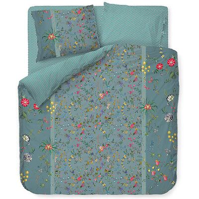 Studio Percalle Bettwäsche Petites Fleurs 2x 70x90cm / 200x200cm Blu petrolio Studio Percalle Bettwäsche Petites Fleurs 2x 70x90cm / 200x200cm Blu petrolio