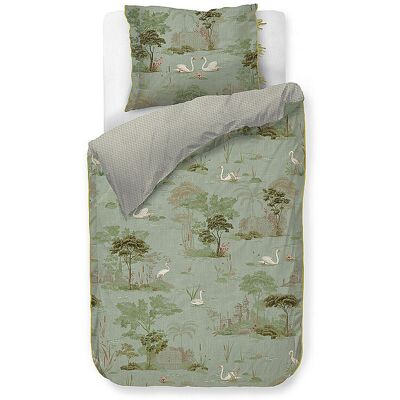 Studio Completo letto in percalle DARJEELING DAYS 70x90cm/140x200cm Verde verde chiaro Studio Completo letto in percalle DARJEELING DAYS 70x90cm/140x200cm Verde verde chiaro