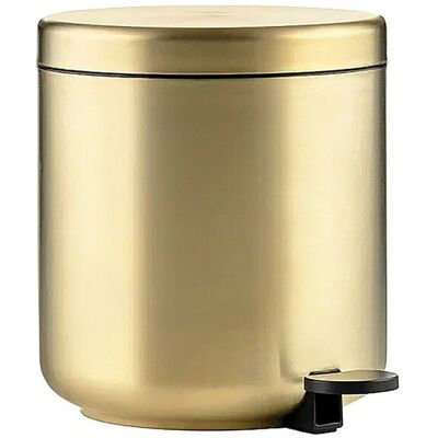 Zone Pattumiera a pedale da bagno UME BRASS 19,5x22cm Oro oro Zone Pattumiera a pedale da bagno UME BRASS 19,5x22cm Oro oro