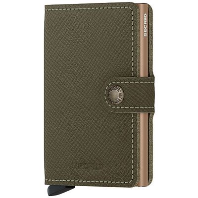 Secrid Portafoglio - Miniwallet Saffiano olive oliva Secrid Portafoglio - Miniwallet Saffiano olive oliva