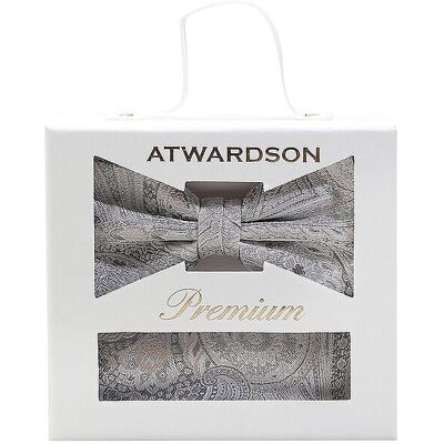 Seidenfalter Set papillon e fazzoletto da taschino grigio chiaro Seidenfalter Set papillon e fazzoletto da taschino grigio chiaro