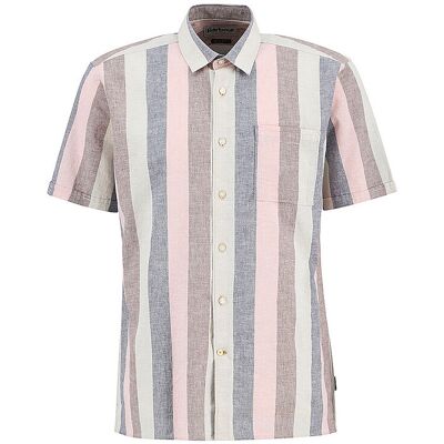Barbour Camicia di lino PORTWELL rosa S Barbour Camicia di lino PORTWELL rosa S