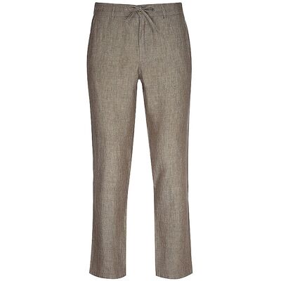 Brax Pantalone in lino FABIO marrone 32/L34 Brax Pantalone in lino FABIO marrone 32/L34