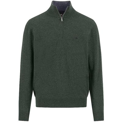Fynch-Hatton Pullover Troyer verde scuro XXL Fynch-Hatton Pullover Troyer verde scuro XXL