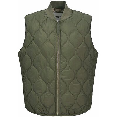Jack & Jones Gilet trapuntato JJKODA oliva M Jack & Jones Gilet trapuntato JJKODA oliva M