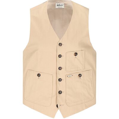 Luis Trenker Gilet tradizionale crema 52 Luis Trenker Gilet tradizionale crema 52