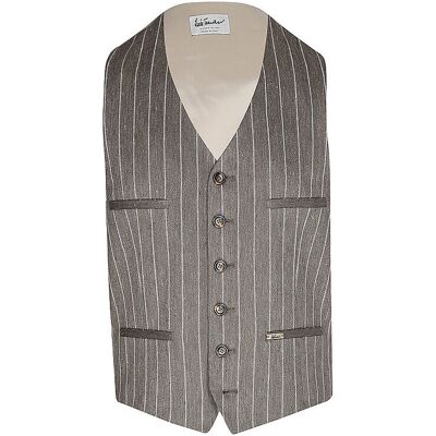 Luis Trenker Gilet tradizionale LUSEBASTIAN marrone chiaro 52 Luis Trenker Gilet tradizionale LUSEBASTIAN marrone chiaro 52