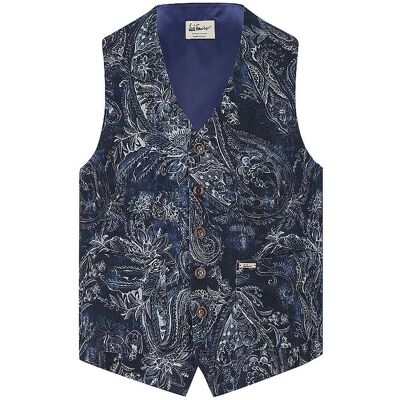 Luis Trenker Gilet tradizionale LUSEBA blu 50 Luis Trenker Gilet tradizionale LUSEBA blu 50
