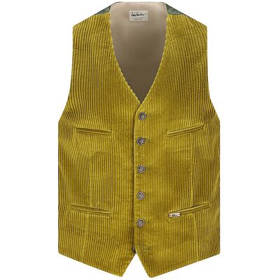 Luis Trenker Gilet tradizionale LUSEBASTIAN oliva 50 Luis Trenker Gilet tradizionale LUSEBASTIAN oliva 50