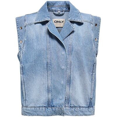Only Jeansgilet ONLFINLEY azzurro L Only Jeansgilet ONLFINLEY azzurro L
