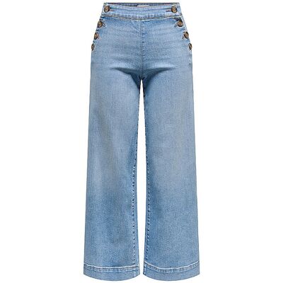 Only Jeans a gamba larga ONLMADISON azzurro 25/L32 Only Jeans a gamba larga ONLMADISON azzurro 25/L32
