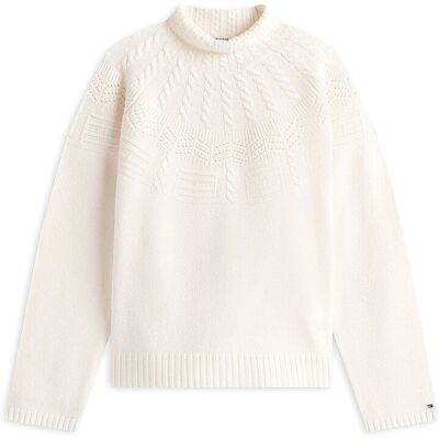 Tommy Hilfiger Maglione a collo alto beige M Tommy Hilfiger Maglione a collo alto beige M