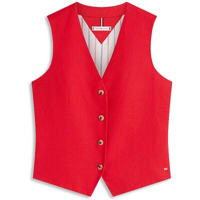 Tommy Hilfiger Gilet rosso 36 Tommy Hilfiger Gilet rosso 36