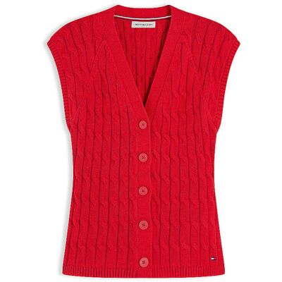Tommy Hilfiger Gilet rosso L Tommy Hilfiger Gilet rosso L