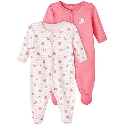 Name It Tutina da notte per neonato, confezione da 2 rosa 74 Name It Tutina da notte per neonato, confezione da 2 rosa 74