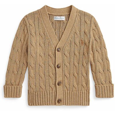 Ralph Lauren Cardigan da neonato cammello 74 Ralph Lauren Cardigan da neonato cammello 74