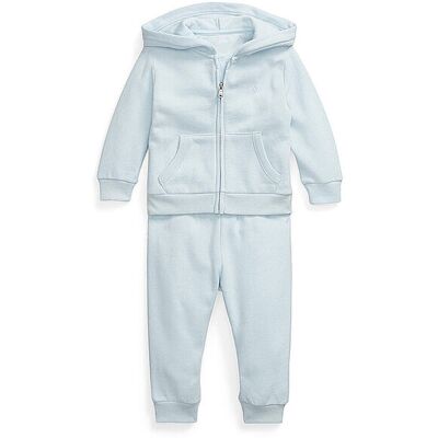 Ralph Lauren Set neonato 2 pezzi: felpa con cappuccio e pantaloni azzurro 68 Ralph Lauren Set neonato 2 pezzi: felpa con cappuccio e pantaloni azzurro 68
