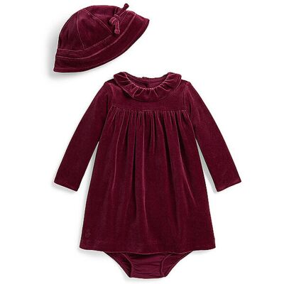 Ralph Lauren Vestito da bambina con cappello bacca 86 Ralph Lauren Vestito da bambina con cappello bacca 86