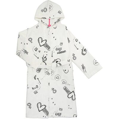 Sanetta Accappatoio da bambina crema 176 Sanetta Accappatoio da bambina crema 176
