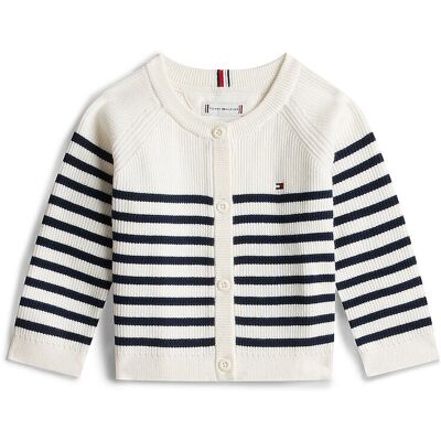 Tommy Hilfiger Cardigan neonata bianco 62 Tommy Hilfiger Cardigan neonata bianco 62